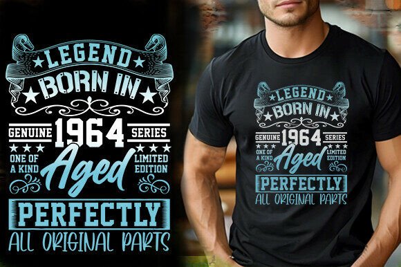 COLORING NEW LEGEND BORN in GENUINE 1964: T-Shirt Graphics Review