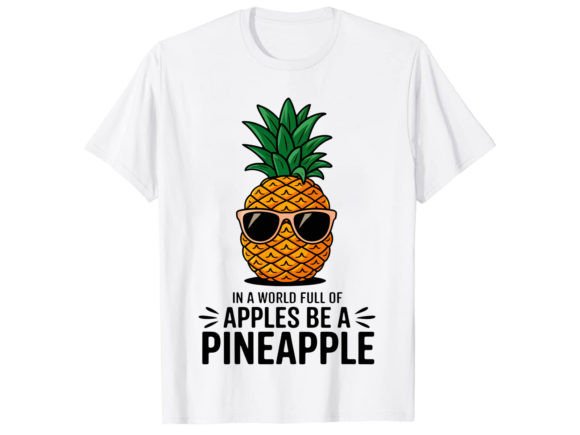 In a World Full of Pineapple: Graphics & T-Shirt Designs