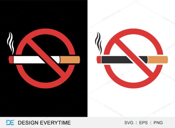 No Smoking Sign Graphics & T-Shirt Designs for World No Tobacco Day
