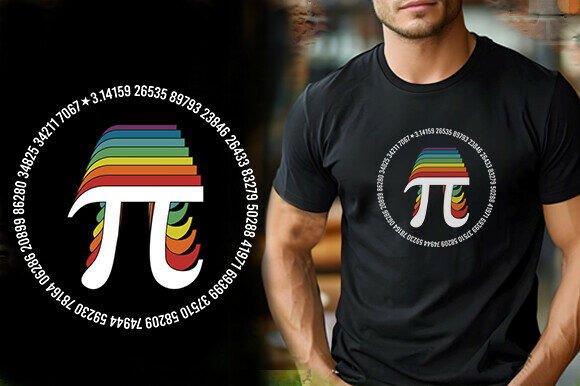 Pie Coloring Vintage TShirt Design Graphics