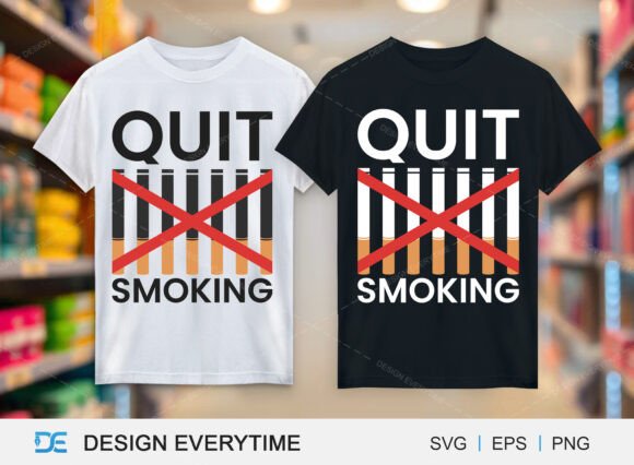 Quit Smoking Graphics: T-Shirt Designs for Campaign Impact
