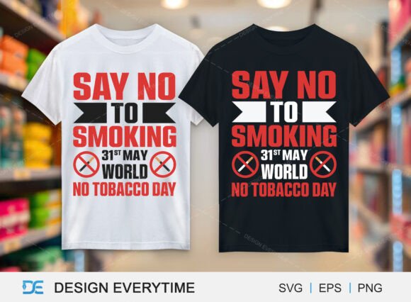 Say No to Smoking Graphics for T-Shirt Designs