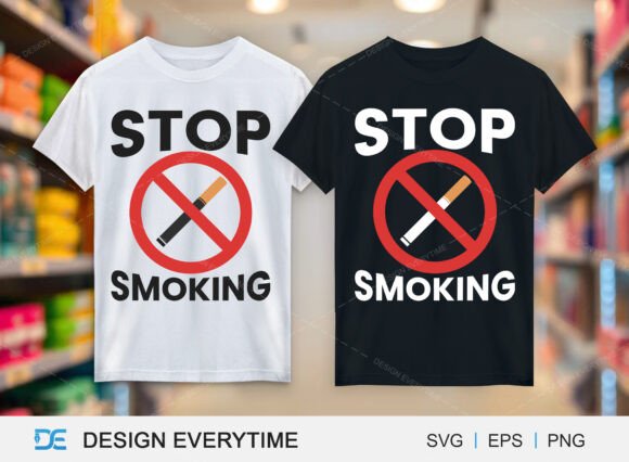 Stop Smoking Graphics & T-Shirt Designs for World No Tobacco Day